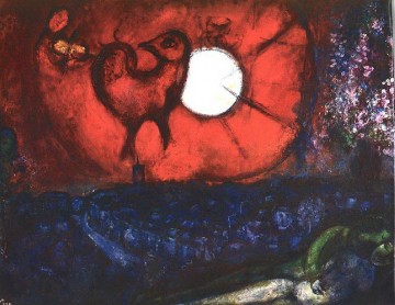 Der Vence Nacht Zeitgenosse Marc Chagall Ölgemälde